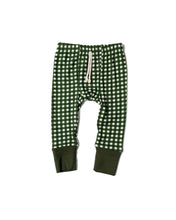 Load image into Gallery viewer, rib knit pant - green gingham