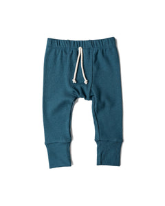 rib knit pant - neptune