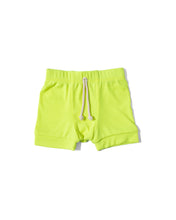 Load image into Gallery viewer, rib knit shorts - highlighter