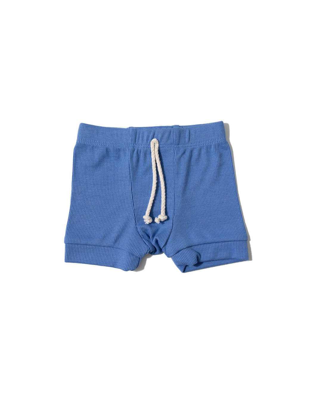 rib knit shorts - tidal