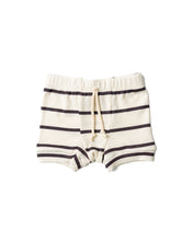 Load image into Gallery viewer, rib knit shorts - fudge stripe