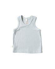 Load image into Gallery viewer, rib knit tank top - blue fog