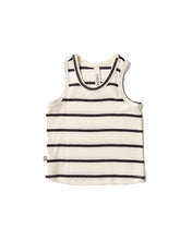 Load image into Gallery viewer, rib knit tank top - fudge stripe