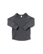 Load image into Gallery viewer, rib knit long sleeve tee - iron gray