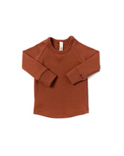 Load image into Gallery viewer, rib knit long sleeve tee - spice