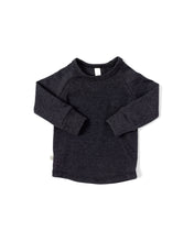 Load image into Gallery viewer, rib knit long sleeve tee - onyx