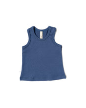 Load image into Gallery viewer, rib knit tank top - ink blue