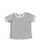 Load image into Gallery viewer, ringer tee - micro stripe