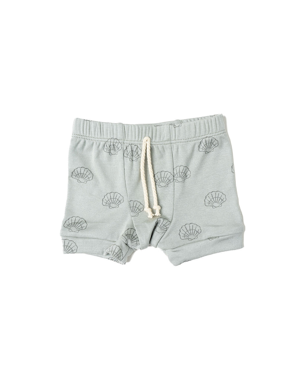 rib knit shorts - seashells