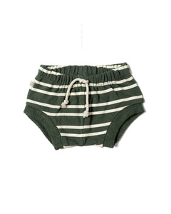 shorties - heritage green stripe