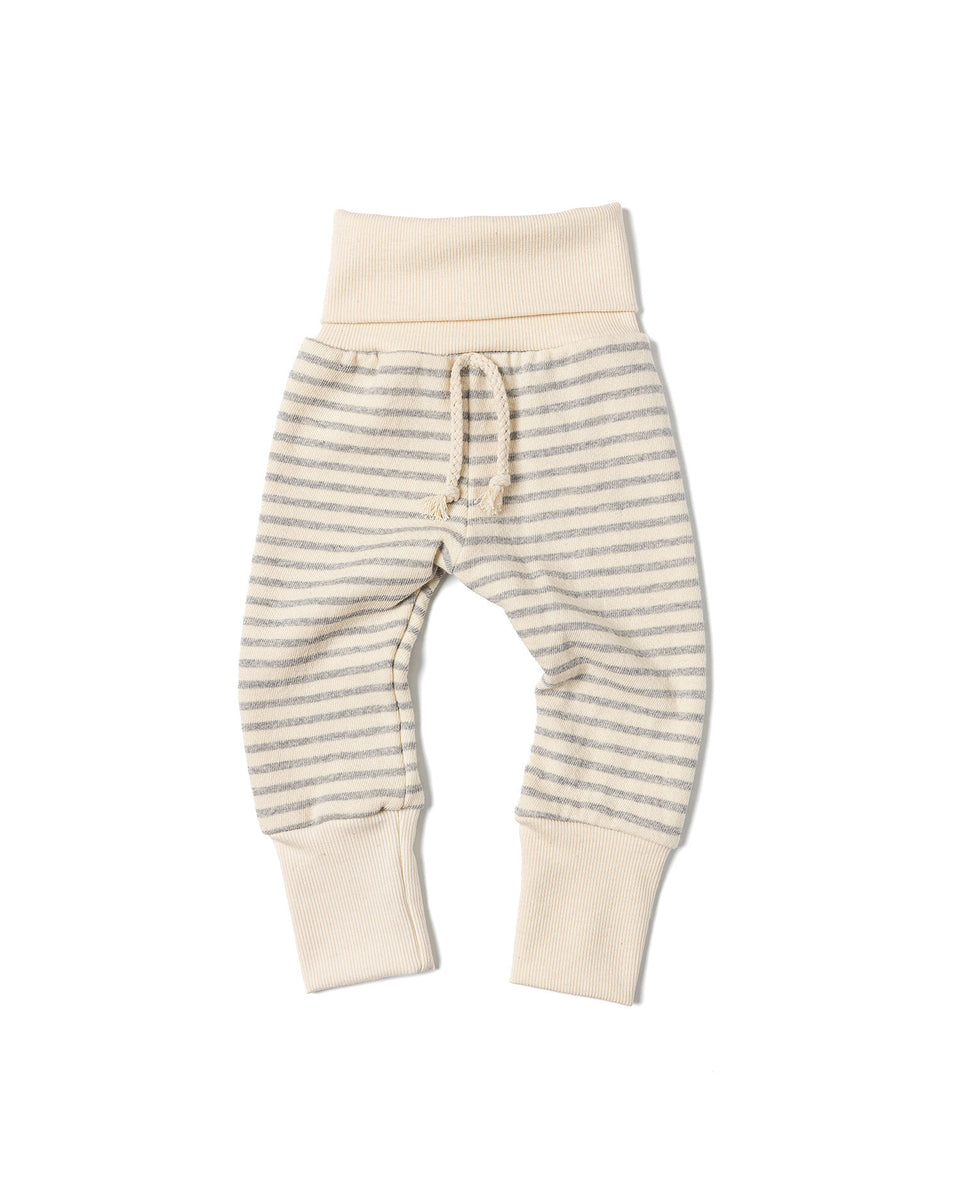 skinny sweats - natural stripe – Childhoods Clothing