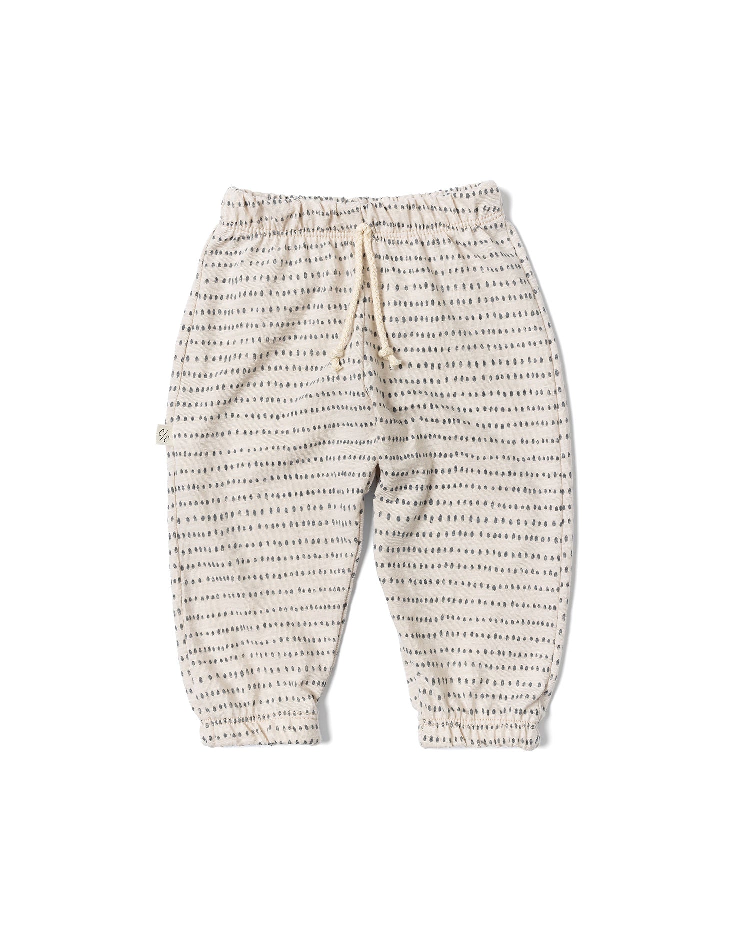 slub vintage sweatpant CO - dash dot on gull