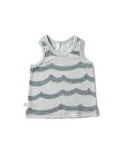 Load image into Gallery viewer, ringer tank top - waves on mineral