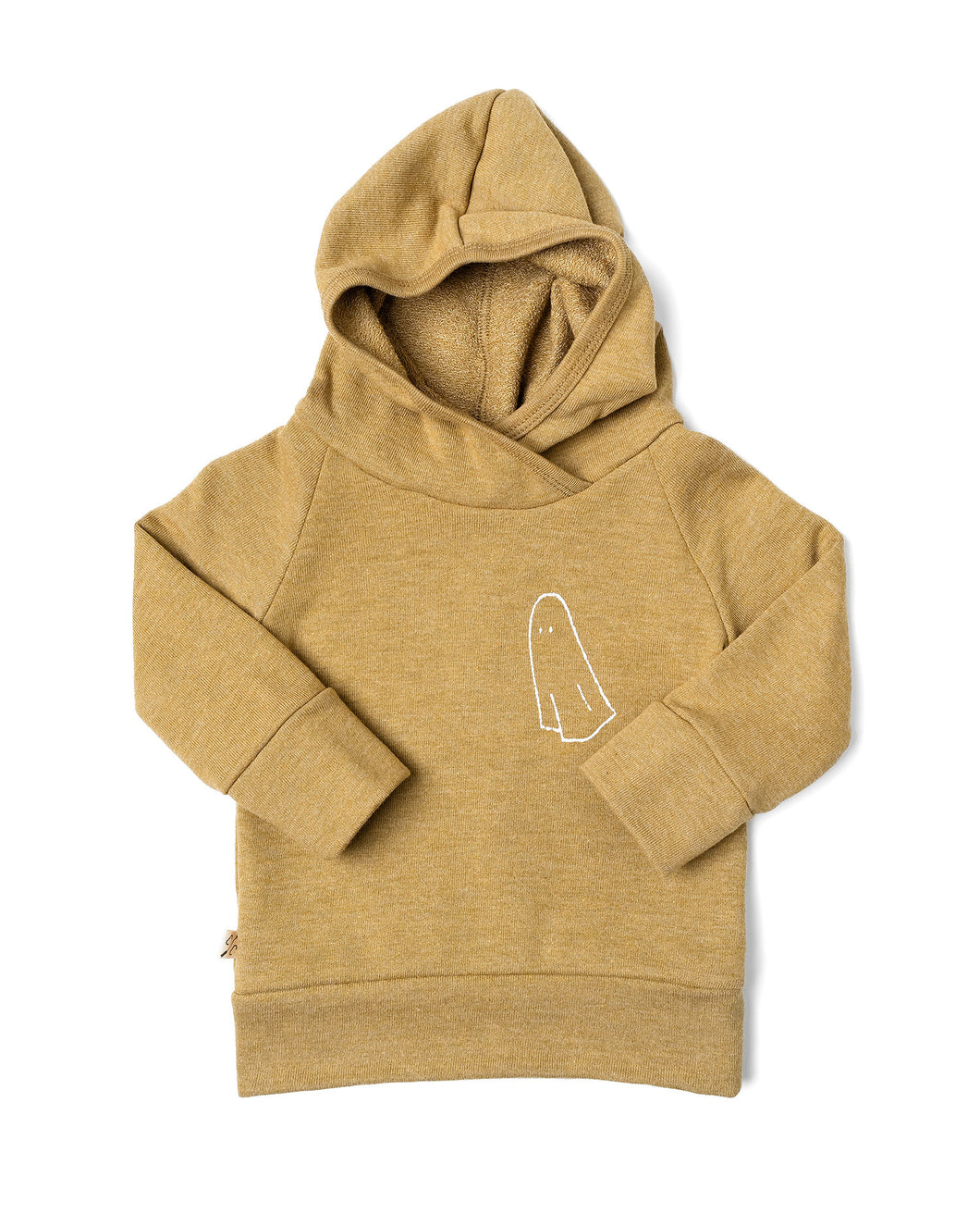 trademark raglan hoodie - ghost on ochre