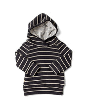 Load image into Gallery viewer, trademark raglan hoodie - raven beige stripe