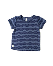 Load image into Gallery viewer, rib knit tee - wavy lines