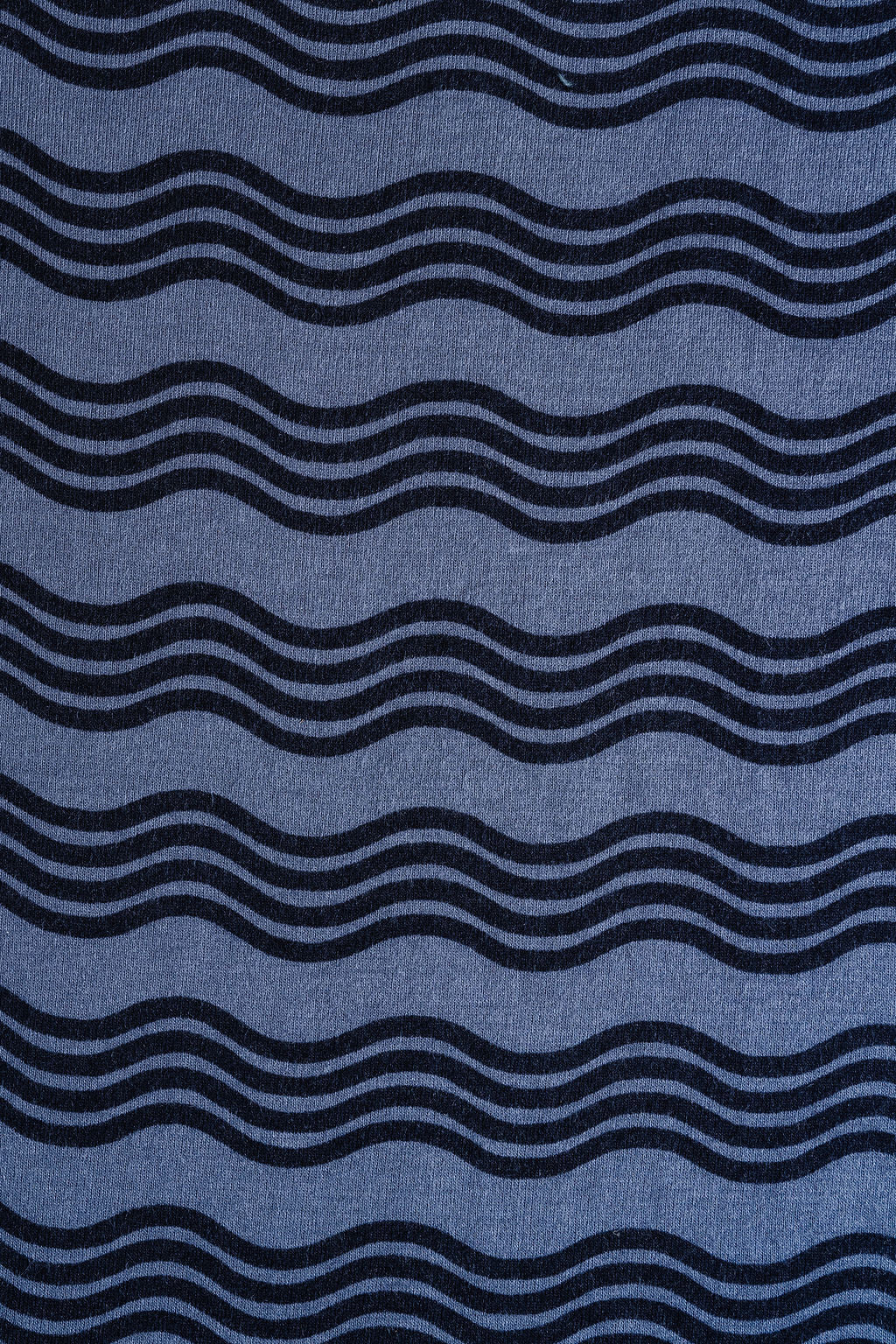 rib knit long sleeve tee - wavy lines