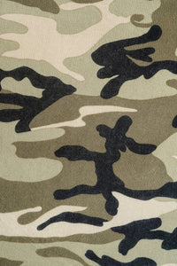 rib knit shorts PREORDER - camouflage