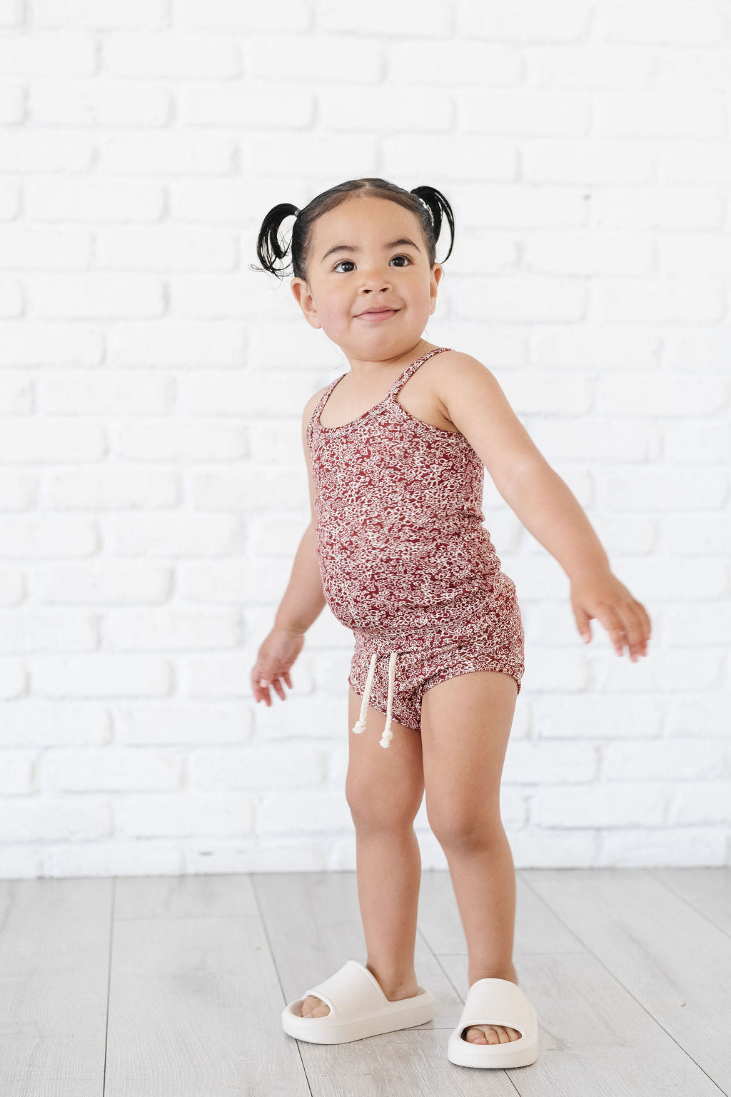 rib knit camisole - bloom