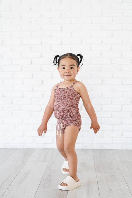 rib knit camisole - bloom