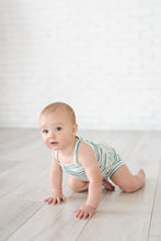 Load image into Gallery viewer, rib knit bloomers - aqua stripe