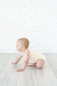 rib knit bloomers - natural