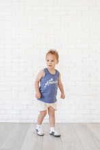 Load image into Gallery viewer, tank top - all american on ink blue