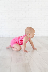 rib knit bloomers - punch
