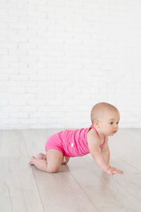 rib knit bloomers - punch