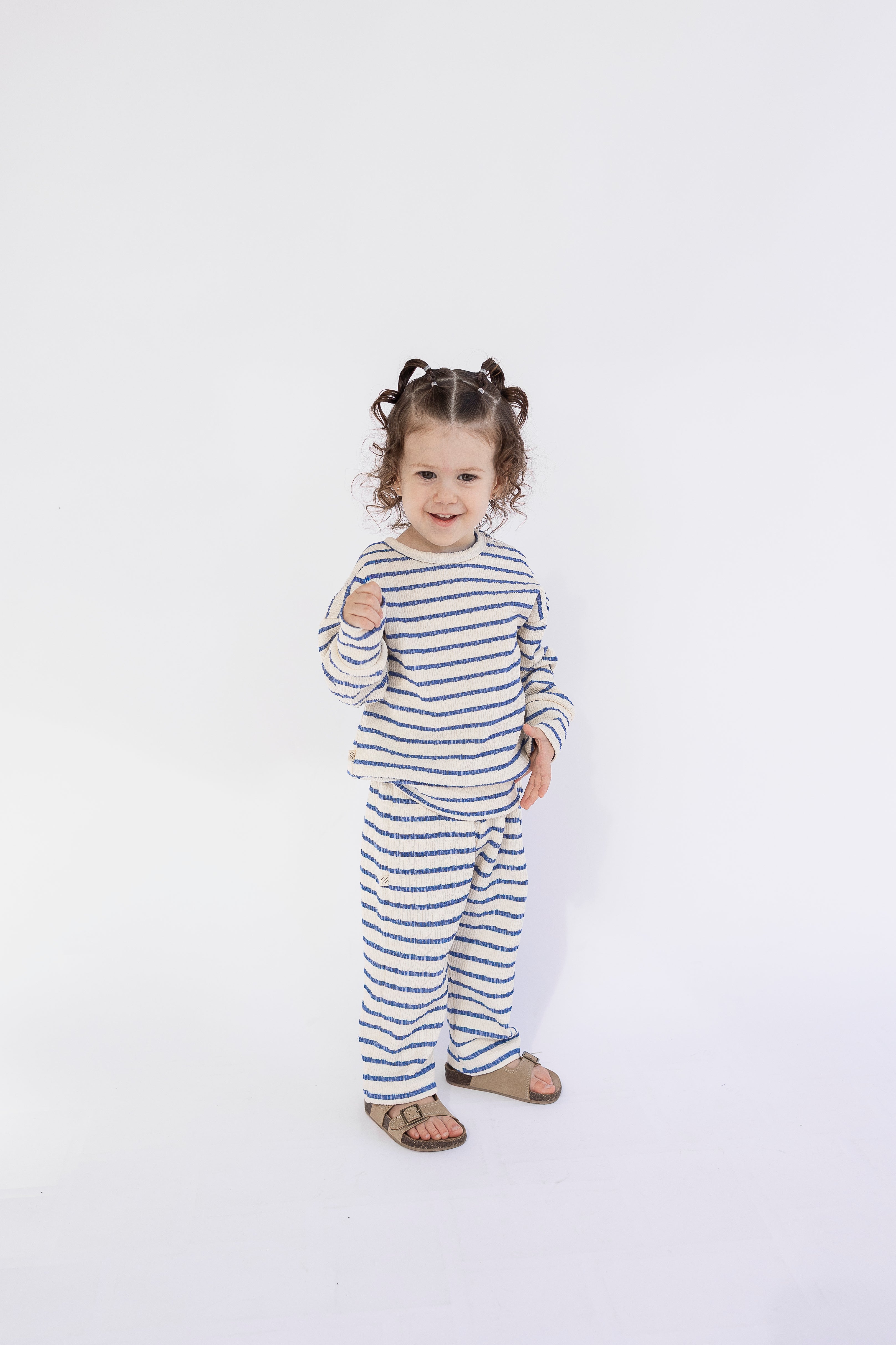 relaxed set - denim stripe