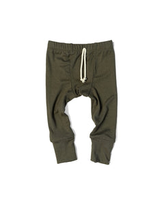 rib knit pant - fraser fir