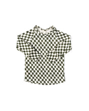 Load image into Gallery viewer, rib knit long sleeve tee - painted checkerboard