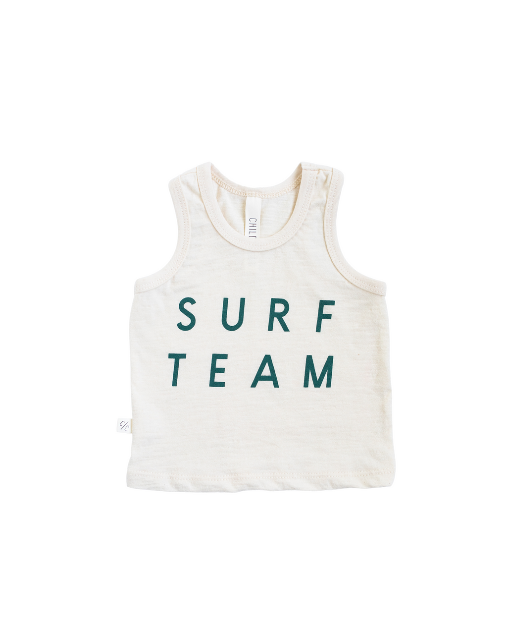 tank top - surf team on natural