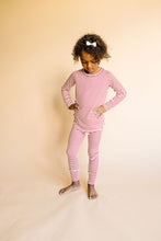Load image into Gallery viewer, rib knit pant - peppermint stripe COMING SOON