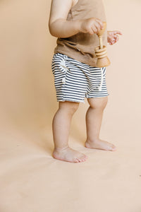 boy shorts - narrow natural stripe