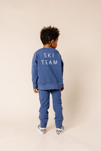 Load image into Gallery viewer, pullover crew - ski team on ink blue