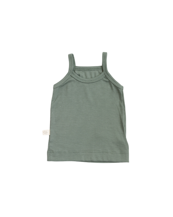 rib knit camisole - sage