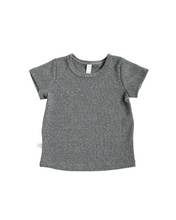 Load image into Gallery viewer, rib knit tee - heather gray