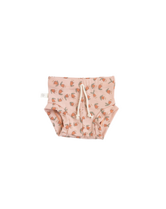 rib knit bloomers - sunrise floral on shell pink