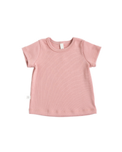 Load image into Gallery viewer, rib knit tee - camellia