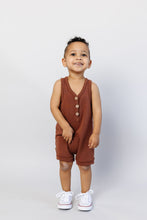 Load image into Gallery viewer, short tank romper - acorn