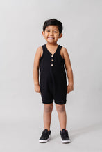 Load image into Gallery viewer, short tank romper - black