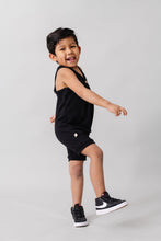 Load image into Gallery viewer, short tank romper - black