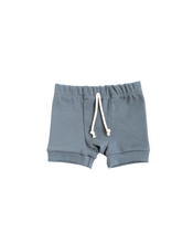 Load image into Gallery viewer, rib knit shorts - slate