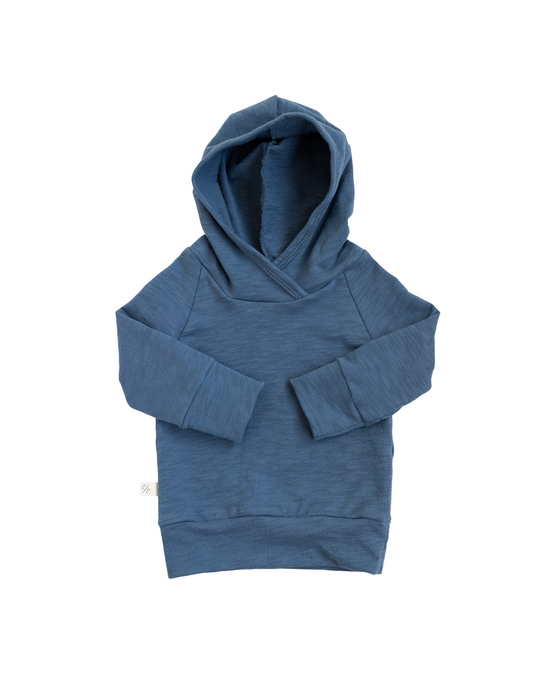 slub trademark hoodie - french blue