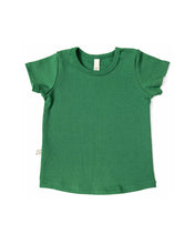 Load image into Gallery viewer, rib knit tee - emerald