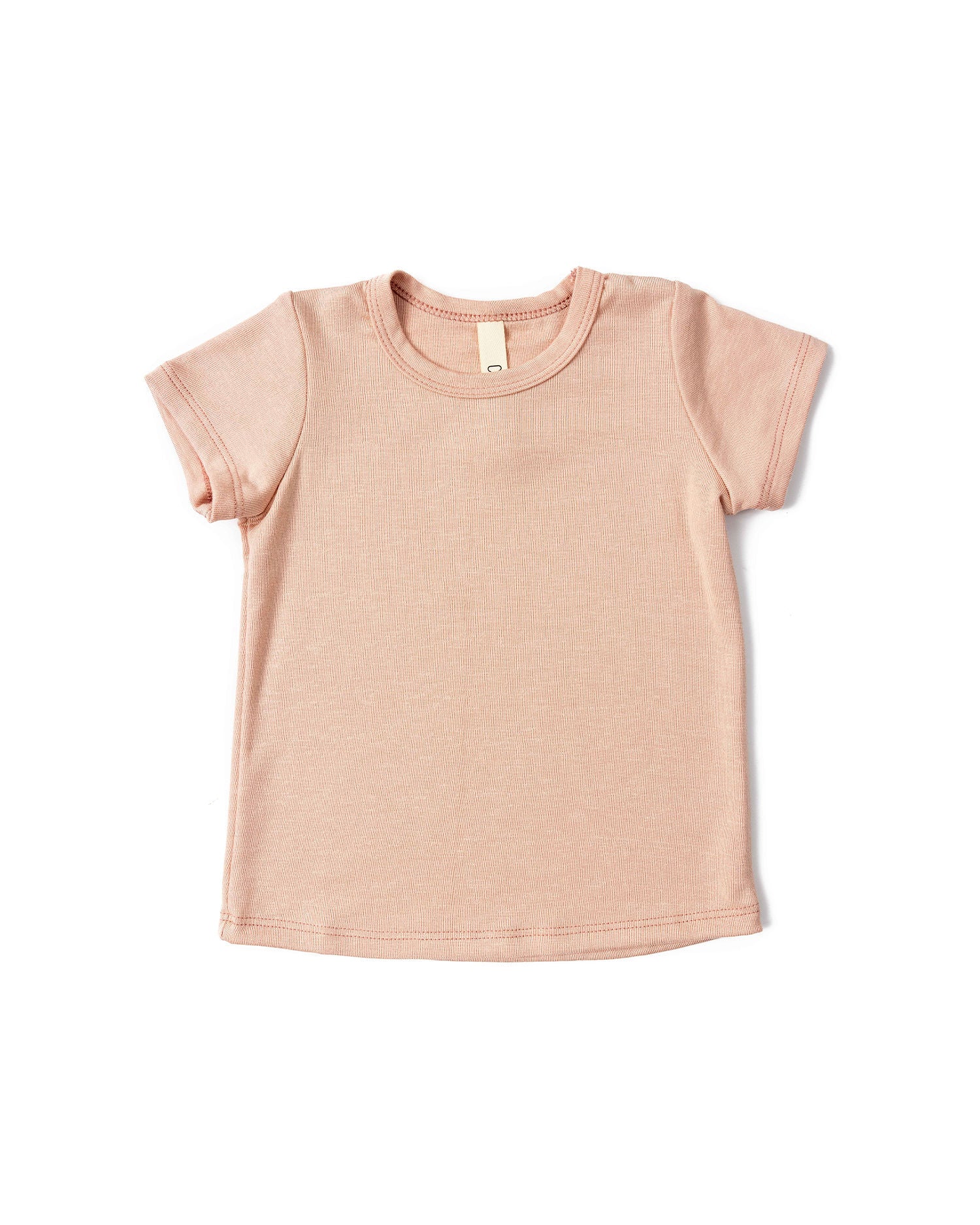 rib knit tank top - shell pink