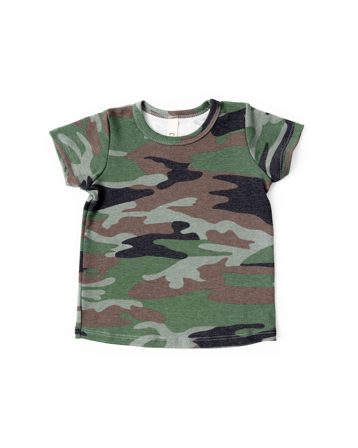 rib knit tank top - classic camo