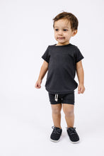 Load image into Gallery viewer, rib knit shorts - midnight 1x1