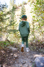 Load image into Gallery viewer, trademark raglan hoodie - green heather